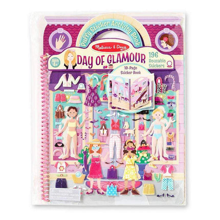 Melissa & Doug Deluxe Puffy Sticker Album - Day of Glamour