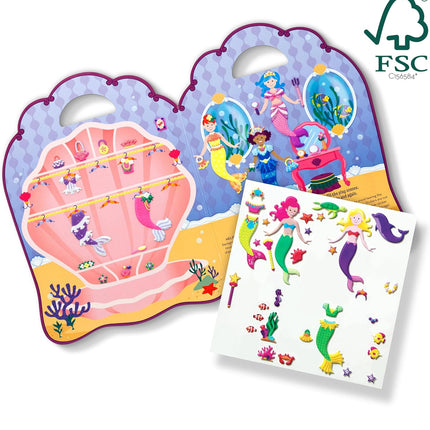 Melissa & Doug Reusable Puffy Sticker Play Set - Mermaid