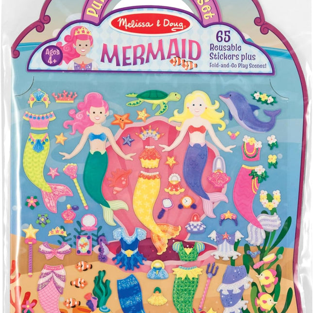 Melissa & Doug Reusable Puffy Sticker Play Set - Mermaid