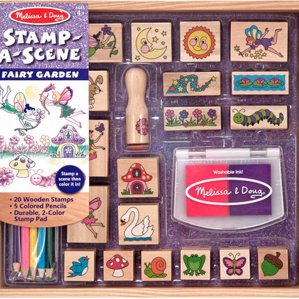 Melissa & Doug Stamp Set - Stamp-a-Scene: Fairy Garden 2424