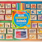 Melissa & Doug Deluxe Wooden Stamp Set - Animals