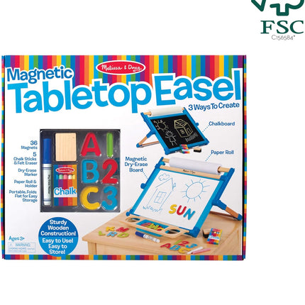 Melissa & Doug Double-Sided Magnetic Tabletop Easel 2790