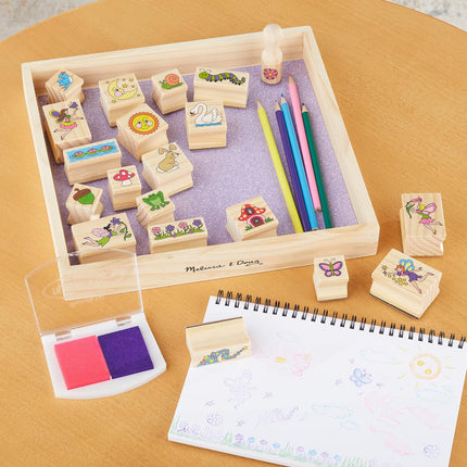 Melissa & Doug Stamp Set - Stamp-a-Scene: Fairy Garden