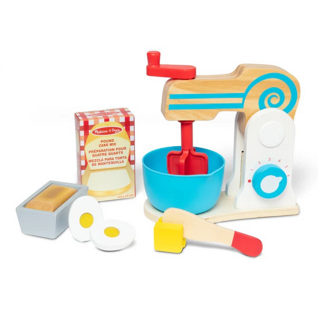 Melissa and Doug Wooden Make-a-Cake Mixer Set (MD9840)