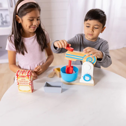 Melissa and Doug Wooden Make-a-Cake Mixer Set (MD9840)