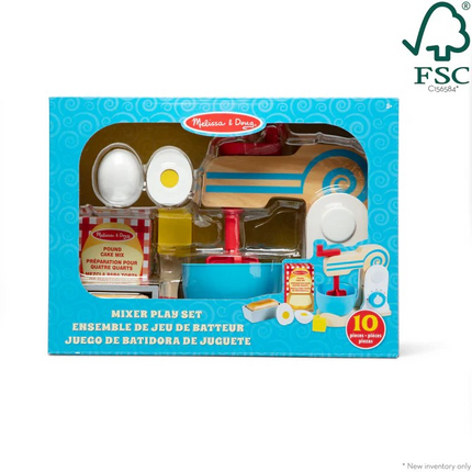 Melissa and Doug Wooden Make-a-Cake Mixer Set (MD9840)