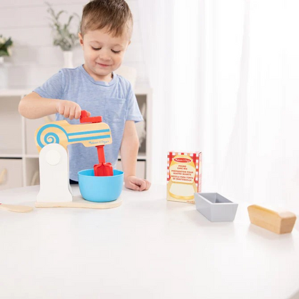 Melissa and Doug Wooden Make-a-Cake Mixer Set (MD9840)