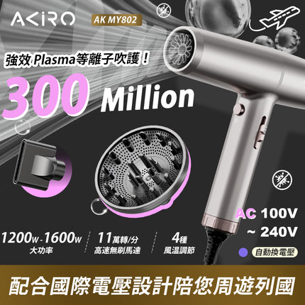 Akiro WorldStyler 全球電壓高速護髮風筒