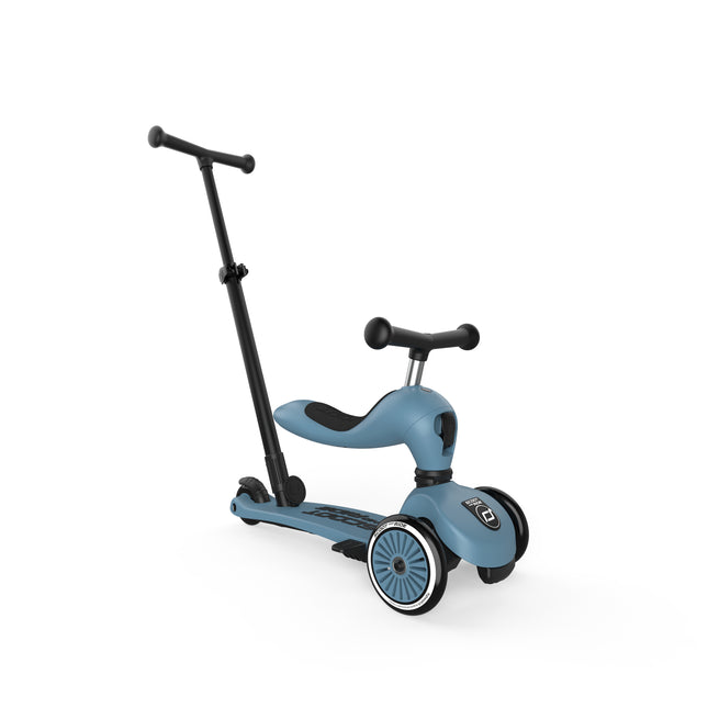 Scoot & Ride Highwaykick 1 Push and Go (1歲+) Steel