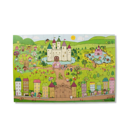 Melissa and Doug Natural Play Floor Puzzle: Princess Fairyland MD31372