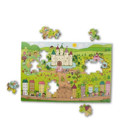 Melissa and Doug Natural Play Floor Puzzle: Princess Fairyland MD31372