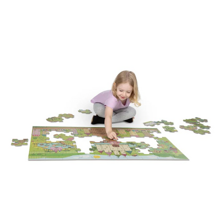 Melissa and Doug Natural Play Floor Puzzle: Princess Fairyland MD31372