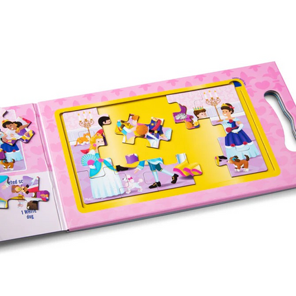 Melissa and Doug Take-Along Magnetic Jigsaw Puzzles – Princesses