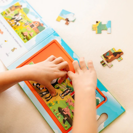 Melissa and Doug Take-Along Magnetic Jigsaw Puzzles – On the Farm