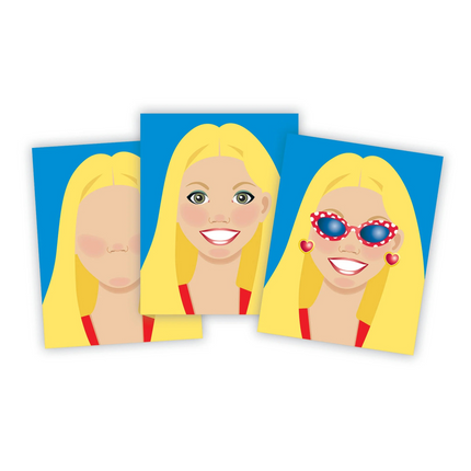 Melissa and Doug Make-a-Face Fashion faces Sticker Pad