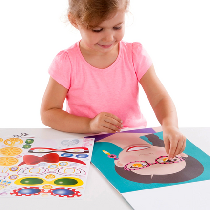 Melissa and Doug Make-a-Face Fashion faces Sticker Pad