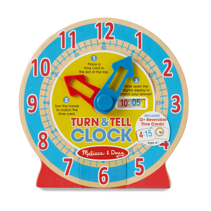 Melissa and Doug Turn & Tell Clock