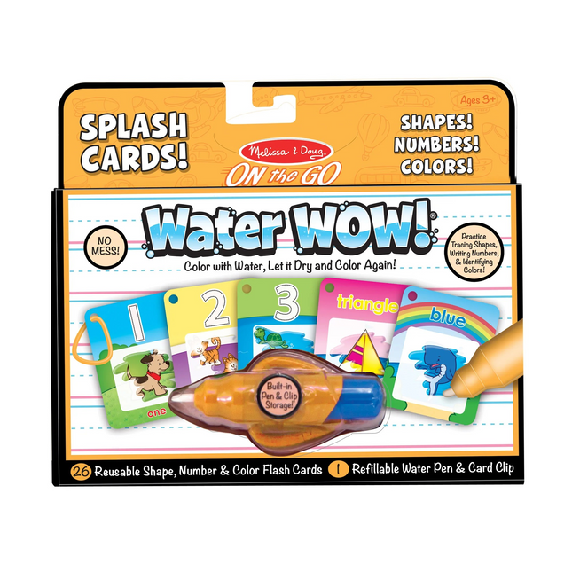 Melissa and Doug Water Wow! Splash Cards Shapes Numbers & Colors