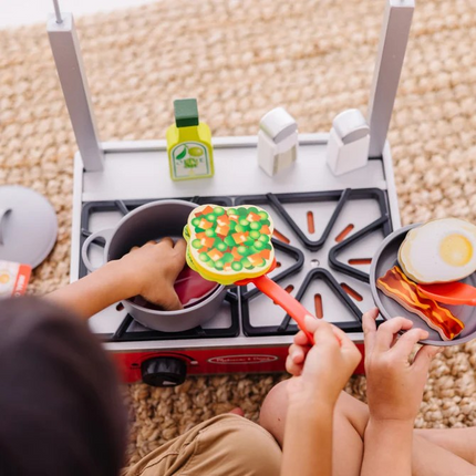 Melissa and Doug Deluxe Wooden Cooktop Set