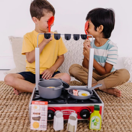 Melissa and Doug Deluxe Wooden Cooktop Set