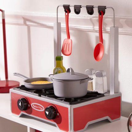 Melissa and Doug Deluxe Wooden Cooktop Set