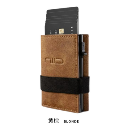 NIID - Slide Mini Wallet II‧環保純素皮革 RFID小銀包型卡片盒 黑色 (NID10144)