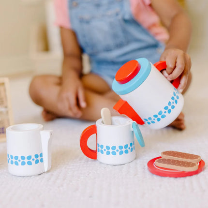 Melissa & Doug - Wooden Steep & Serve Tea Set MD9843