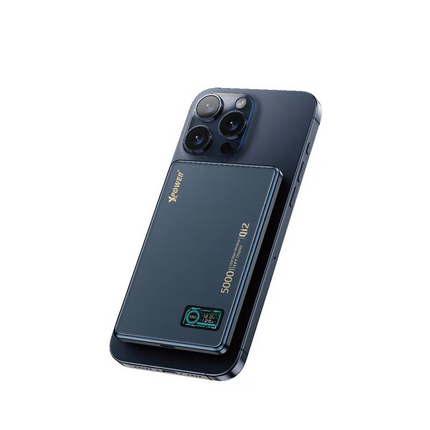 XPower MagDigita5 彩屏顯示鋁合金外殼 5000mAh PD3.0+QI2 磁吸移動電源