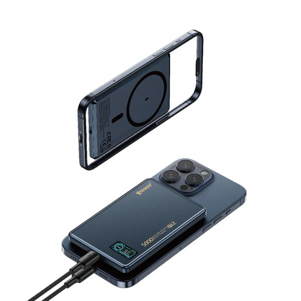 XPower MagDigita5 彩屏顯示鋁合金外殼 5000mAh PD3.0+QI2 磁吸移動電源