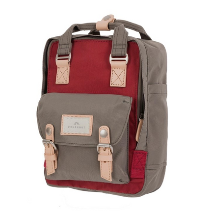 Doughnut Macaroon Mini Backpack Wine x Grey 7L