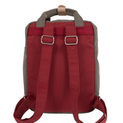 Doughnut Macaroon Mini Backpack Wine x Grey 7L