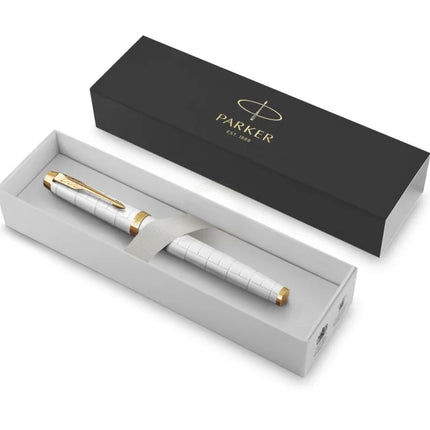 PARKER 特別版 IM 不銹鋼墨水筆 2143649 GT 珍珠白 - BUYFRIENDLY