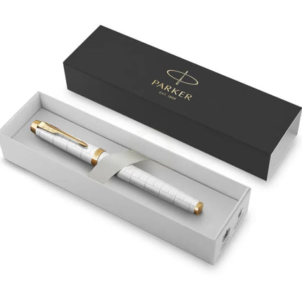 PARKER 派克 IM Premium 滾珠筆 2143646 GT 珍珠白 - BUYFRIENDLY