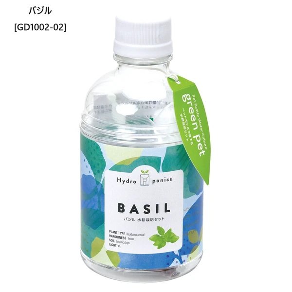 SeiShin 自動吸水Green Pet 小盆栽 - 甜羅勒 (GD - 1002 - 02) - BUYFRIENDLY