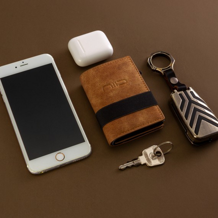 NIID - Slide Mini Wallet II‧環保純素皮革 RFID小銀包型卡片盒 黑色 (NID10144)