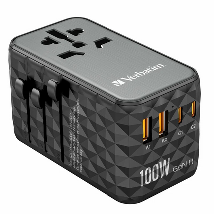 Verbatim GaN III 100W 通用旅行轉插 (UTA-06)