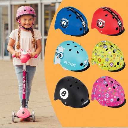 GLOBBER HELMETS ELITE LIGHTS (Flower Green) - BUYFRIENDLY