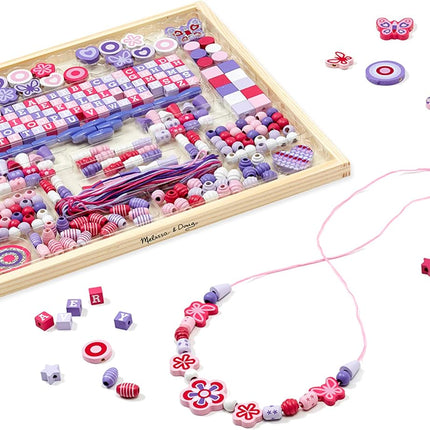 Deluxe Collection - Sparkle & Shimmer Beads Wooden Bead Kit - BUYFRIENDLY