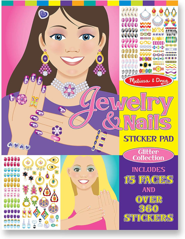 Jewelry & Nails Glitter Collection Sticker Pad - BUYFRIENDLY
