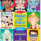 Make-a-Face - Crazy Characters Sticker Pad - BUYFRIENDLY