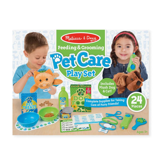 MELISSA & DOUG-FEEDING & GROMMING PET CARE PLAY SET - BUYFRIENDLY