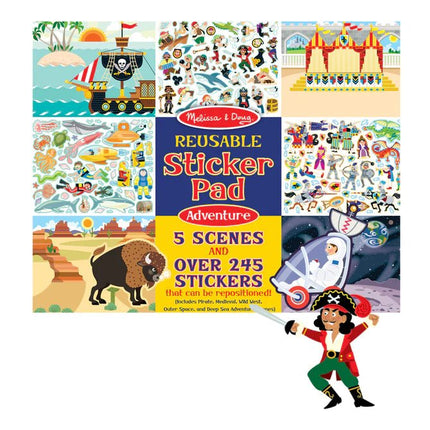 MELISSA & DOUG-REUSABLE STICKER PAD-ADVENTURE PAD - BUYFRIENDLY
