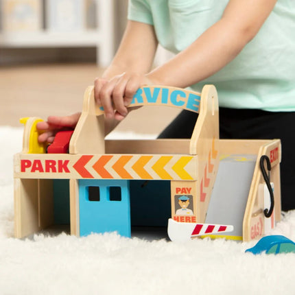 MELISSA & DOUG-SERVICE STATION PARKING GARAGE - BUYFRIENDLY