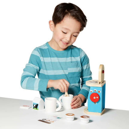 MELISSA & DOUG-WOODEN BREW & SERVE COFFEE SET - BUYFRIENDLY