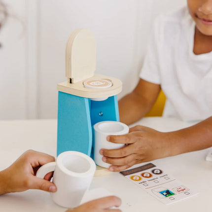 MELISSA & DOUG-WOODEN BREW & SERVE COFFEE SET - BUYFRIENDLY