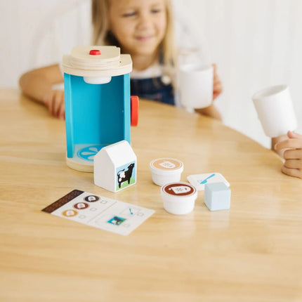 MELISSA & DOUG-WOODEN BREW & SERVE COFFEE SET - BUYFRIENDLY