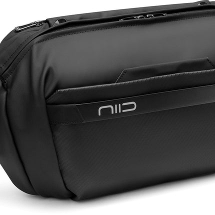 NIID - CACHE LITE 翻轉快取13''電腦單肩包 可擴充收納 9L-21L 旅行袋 黑色 ( NID10188 ) - BUYFRIENDLY
