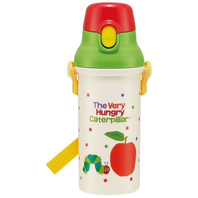 SKATER ANITBACTERIAL DIRECT DRINKING PLASTIC BOTTLE-THE VERY HUNGRY CATERPILLAR(PSB5SANAG-588129) - BUYFRIENDLY