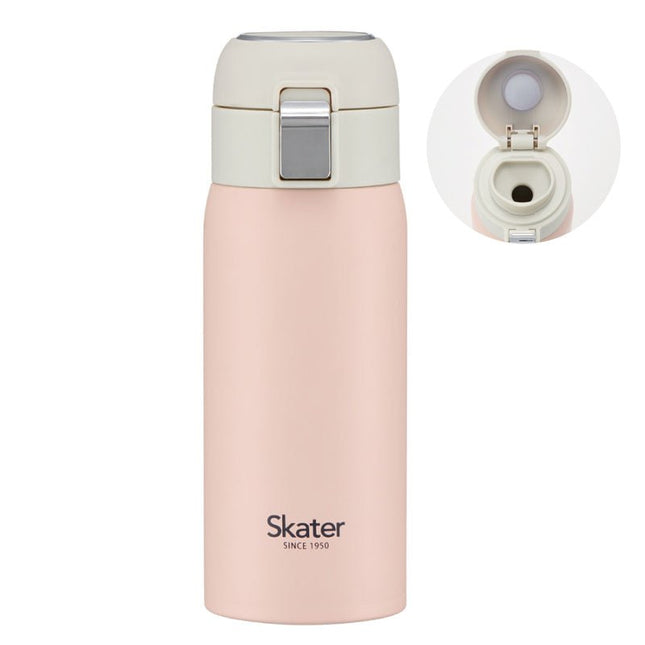 SKATER STAINLESS STEEL ONE TOUCH BOTTLE-DULL PINK(STOT3-578991) - BUYFRIENDLY