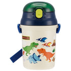 SKATER WATER BOTTLE W/STRAW 340ML-DINOSAURS(SST3H-451423) - BUYFRIENDLY